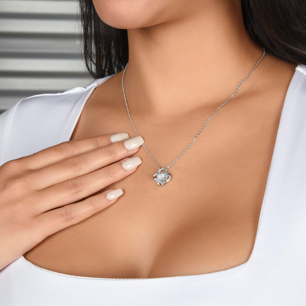 To My Beautiful Soulmate I Love Knot Necklace